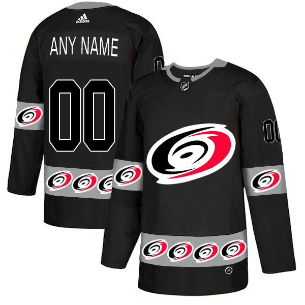 Men Carolina Hurricanes #00 Any name Black Adidas Fashion NHL Jersey